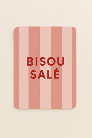 Carte "Bisou salé"