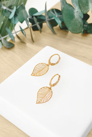 BOUCLES D'OREILLES "PLUME"