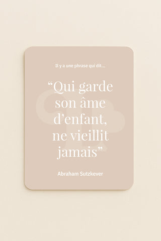 Carte "Âme d'enfant"