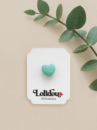 Pin's "Coeur vert foncé"
