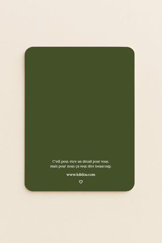 Carte "Jardin de Noël"